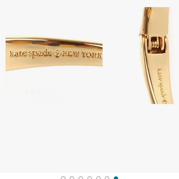 Kate Spade York Spot The Spade Bangle Bracelet with spade and diamond - Picture 6 of 16